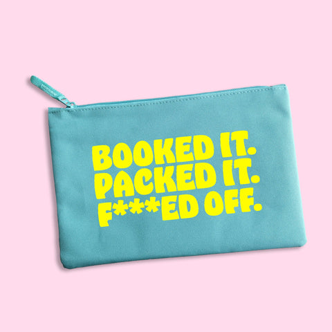 Booked it, Packed it, F****d Off Passport Accessory Travel Wallet