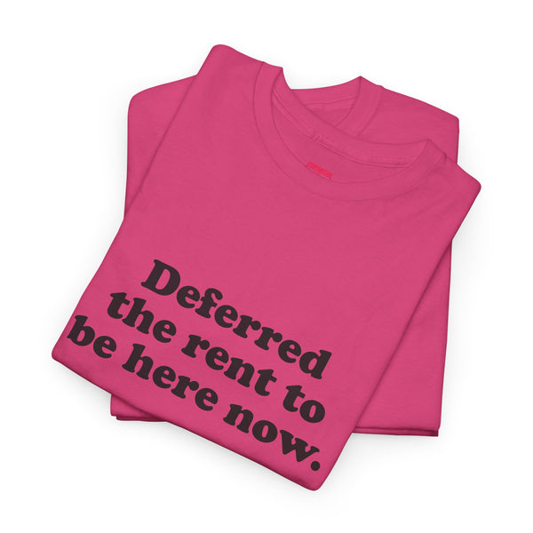 Deferred The Rent To Be Here Now, Oasis t-shirt