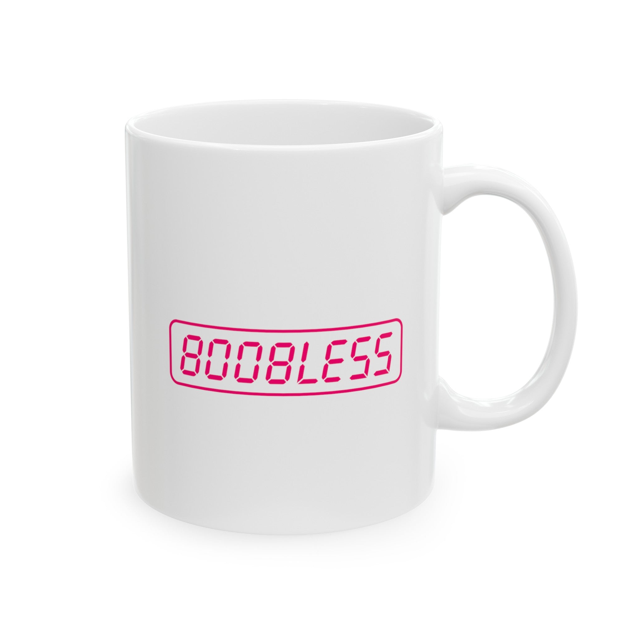 Boobless Ceramic Mug, 11oz