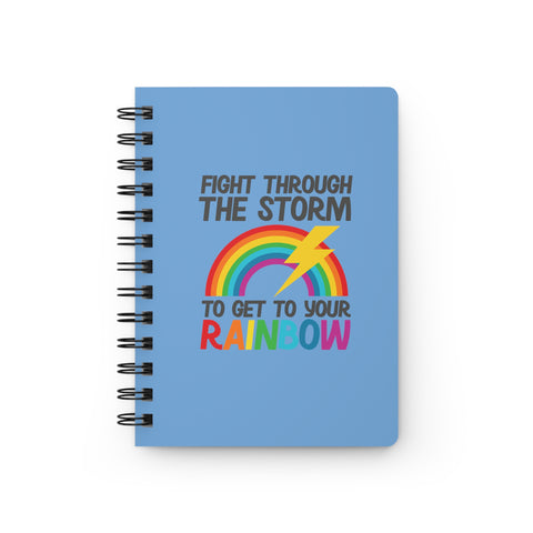 Motivational fight Spiral Bound Journal. Fighter warrior bucket list