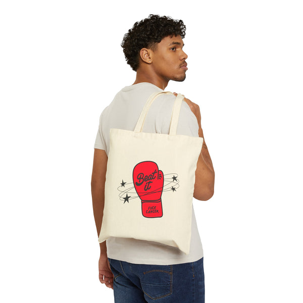 Beat it Cotton Canvas Tote Bag