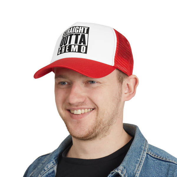 Straight Outta Chemo mesh trucker cap