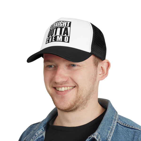 Straight Outta Chemo mesh trucker cap