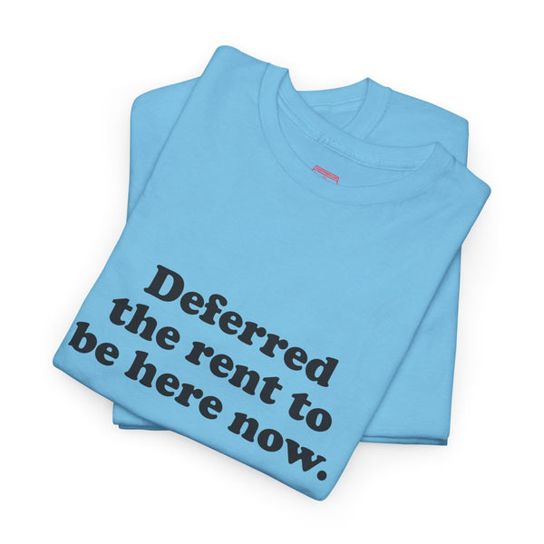 Deferred The Rent To Be Here Now, Oasis t-shirt