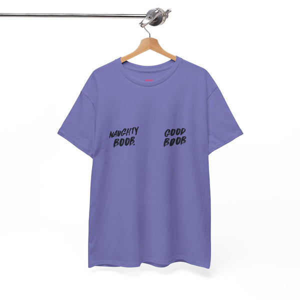 Good Boob / Naughty Boob grafitti mastectomy tee