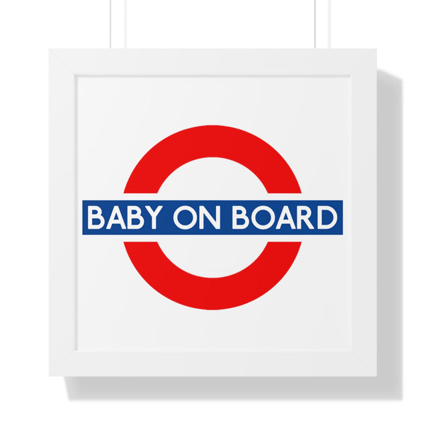 Baby On Board Framed Poster