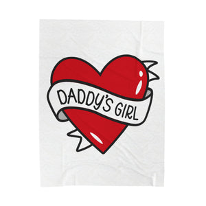 Daddy'S Girl Velveteen Plush Blanket