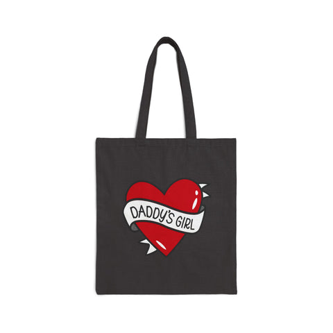 Daddy's Girl Cotton Canvas Tote Bag