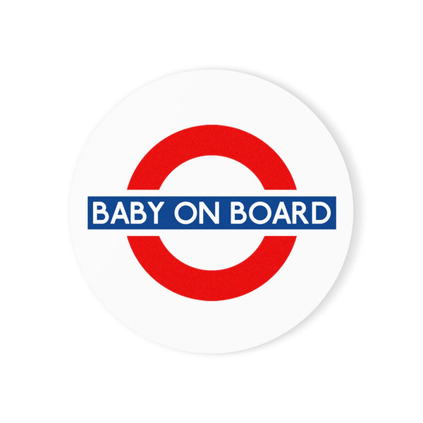 Baby On Board Cork Back Coaster