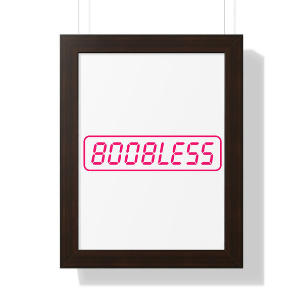 Boobless Framed Poster