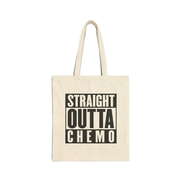 Straight Outta Chemo Cotton Canvas Tote Bag