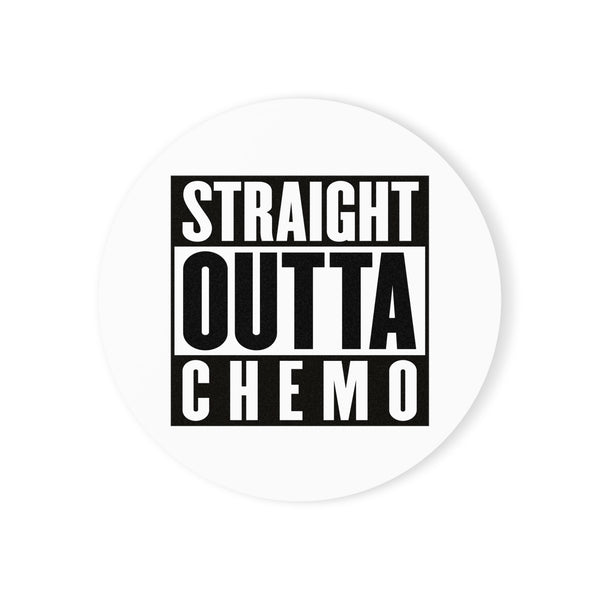 Straight Outta Chemo Cork Back Coaster