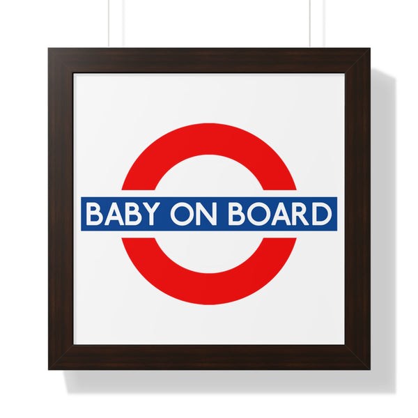 Baby On Board Framed Poster