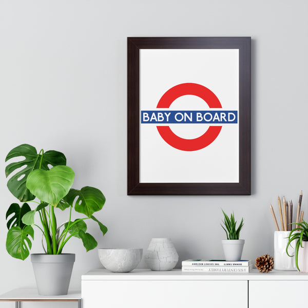 Baby On Board Framed Poster