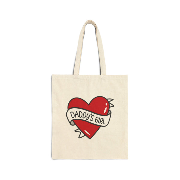 Daddy's Girl Cotton Canvas Tote Bag