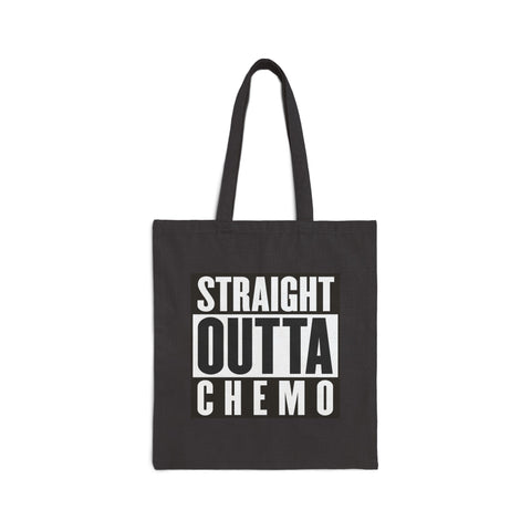 Straight Outta Chemo Cotton Canvas Tote Bag