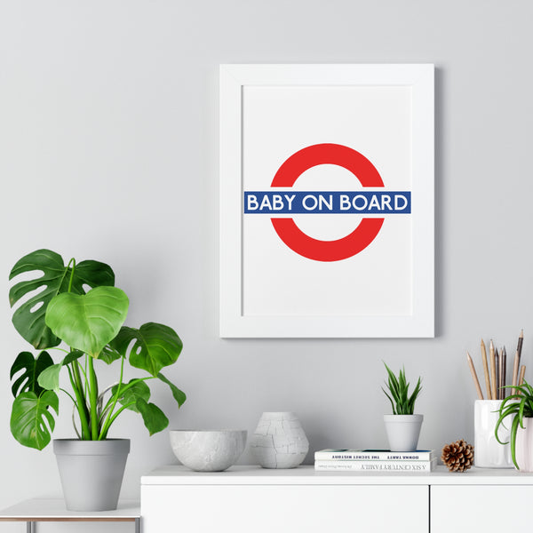 Baby On Board Framed Poster