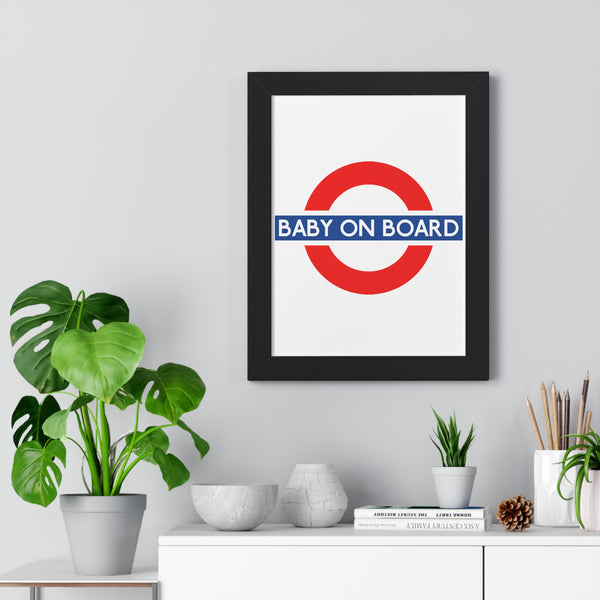 Baby On Board Framed Poster