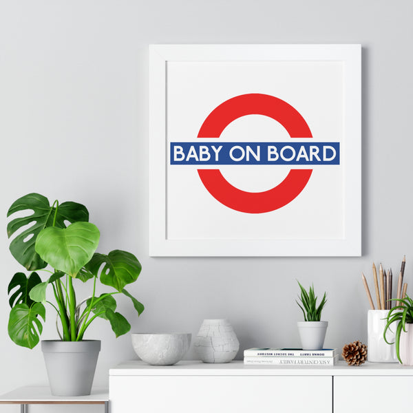 Baby On Board Framed Poster