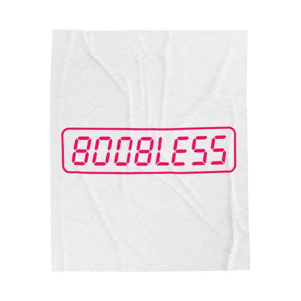 Boobless Velveteen Plush Blanket