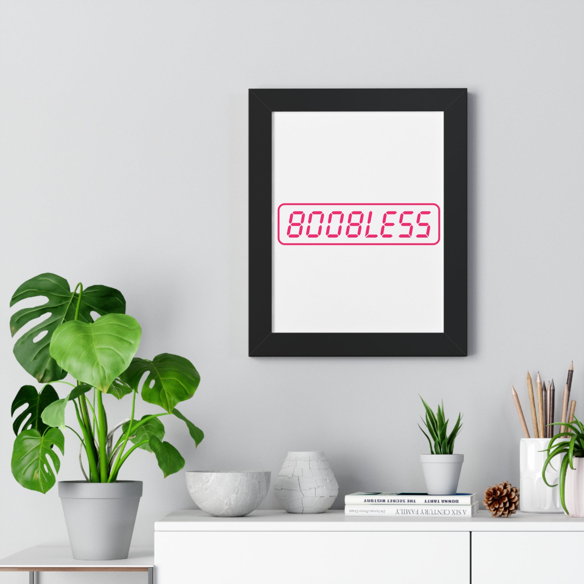 Boobless Framed Poster