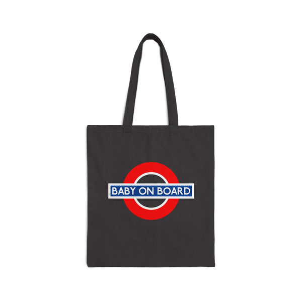 Baby On Board Cotton Canvas Tote Bag