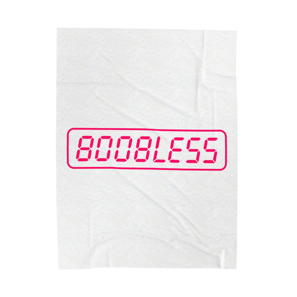 Boobless Velveteen Plush Blanket