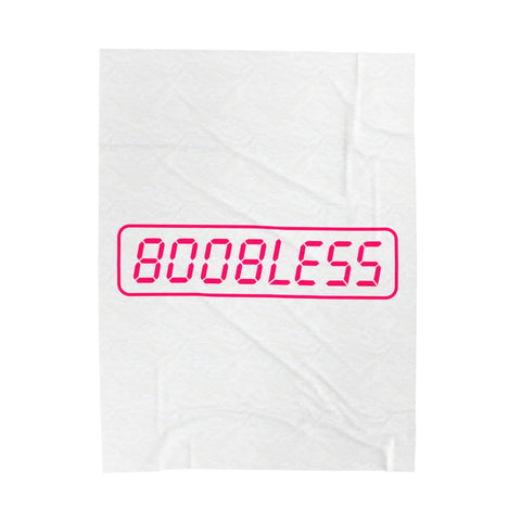 Boobless Velveteen Plush Blanket