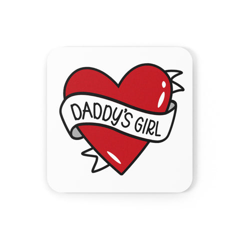 Daddy's Girl Cork Back Coaster