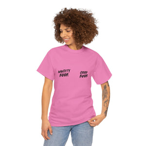 Good Boob / Naughty Boob grafitti mastectomy tee