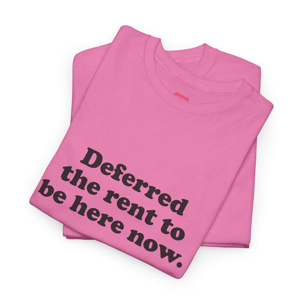 Deferred The Rent To Be Here Now, Oasis t-shirt