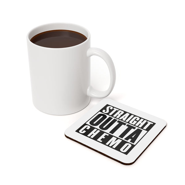 Straight Outta Chemo Cork Back Coaster