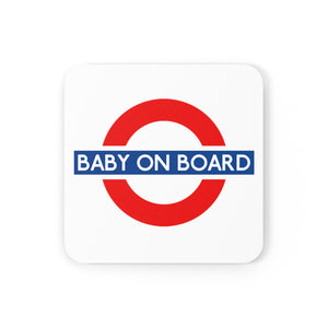 Baby On Board Cork Back Coaster