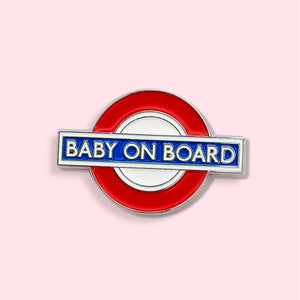 Baby On Board enamel pin