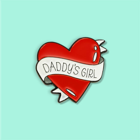 Daddy's Girl enamel pin