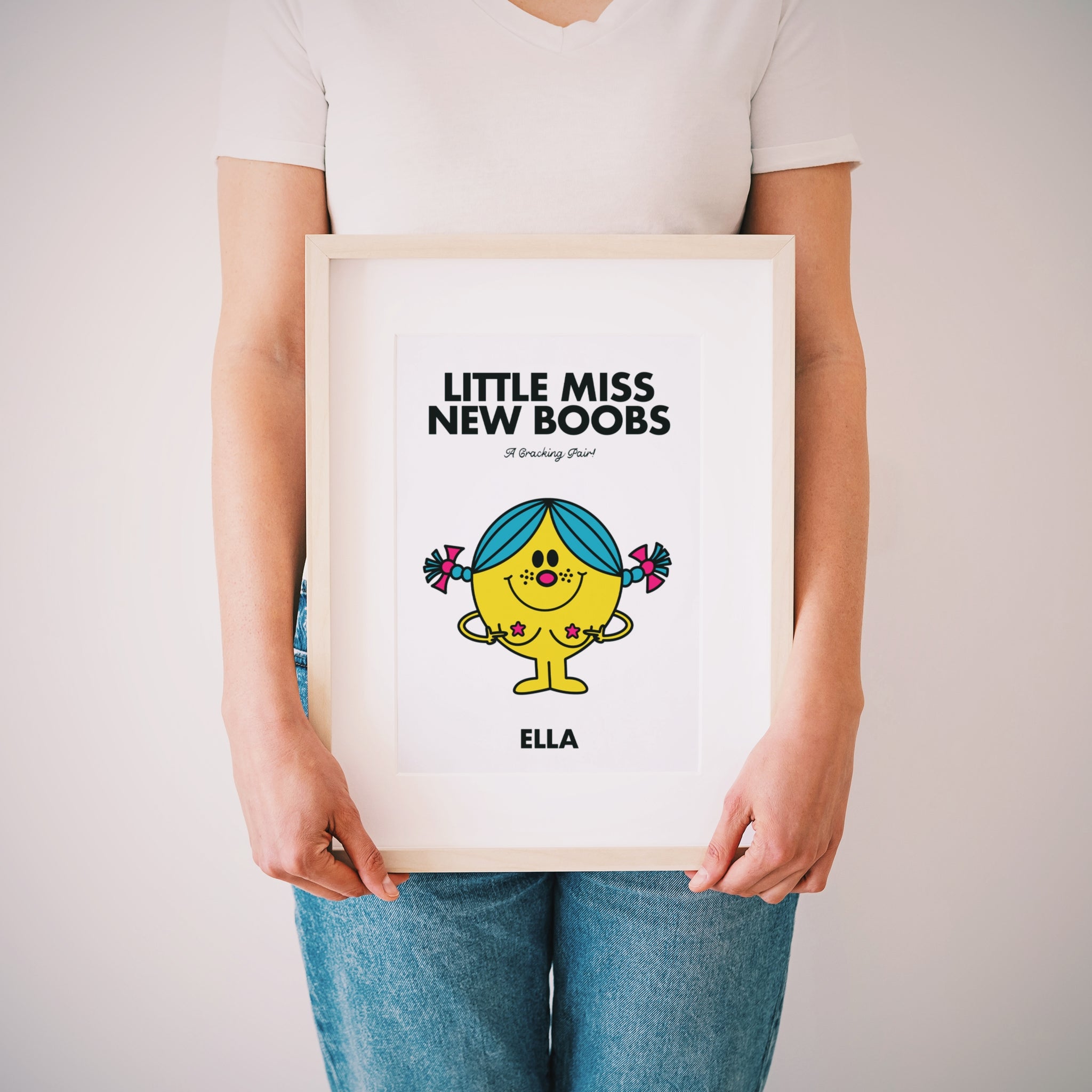 Little Miss New Boobs personalised print