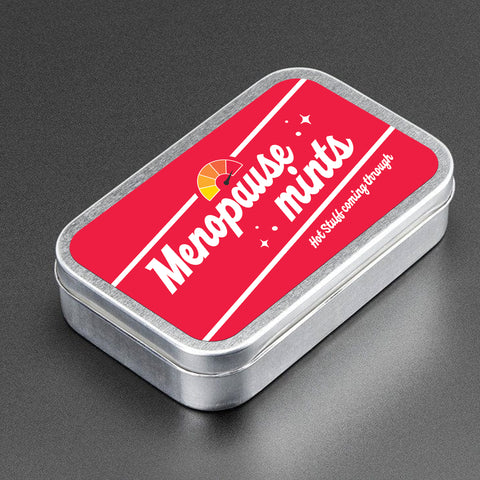 'Menopause Mints' tin