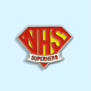NHS Superhero enamel pin