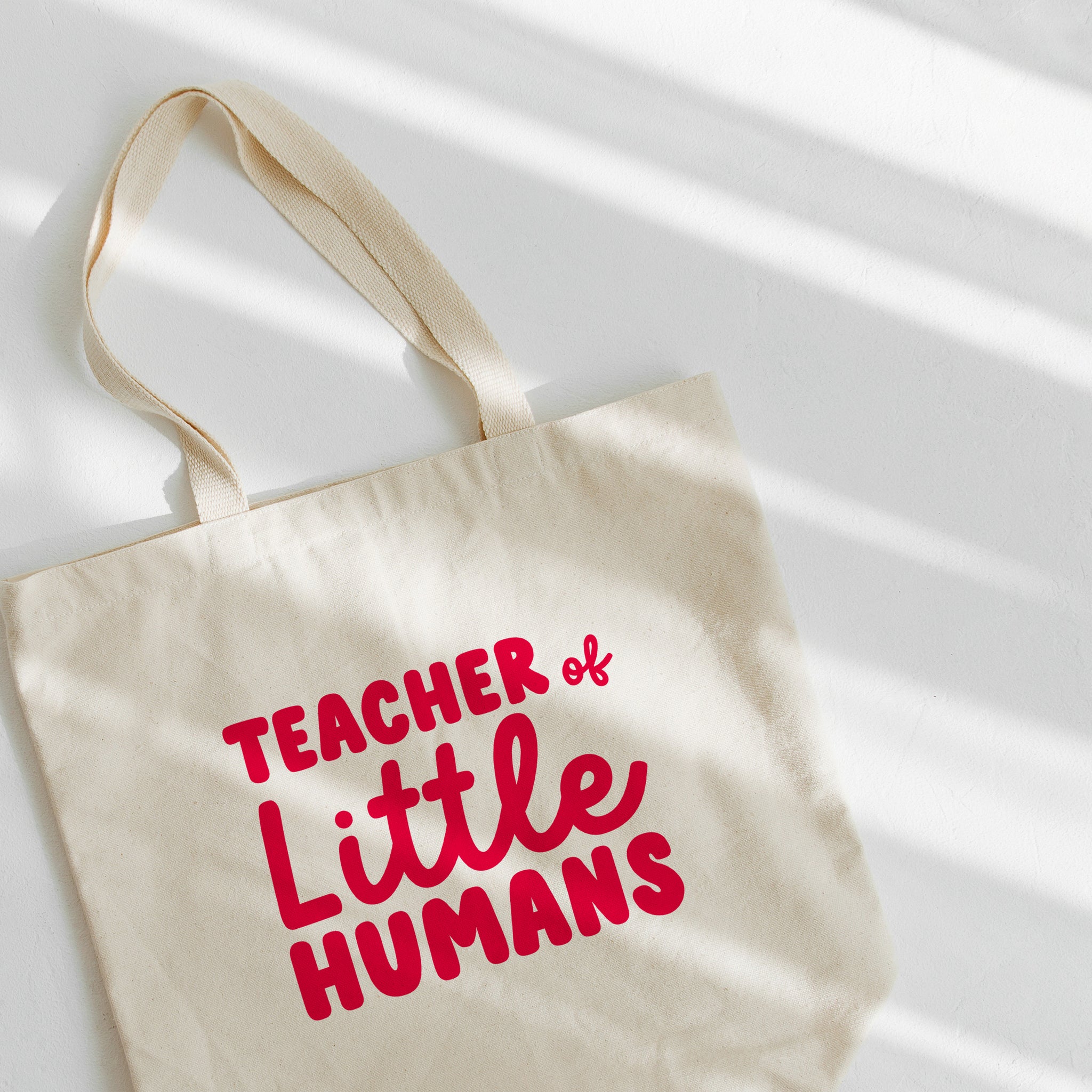 Teacher of little humans tote