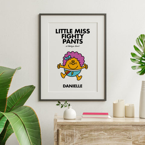 Little Miss Fighty Pants personalised print