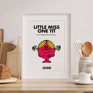 Little Miss One Tit personalised print