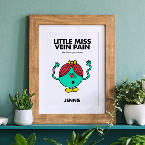 Little Miss Vein Pain personalised print