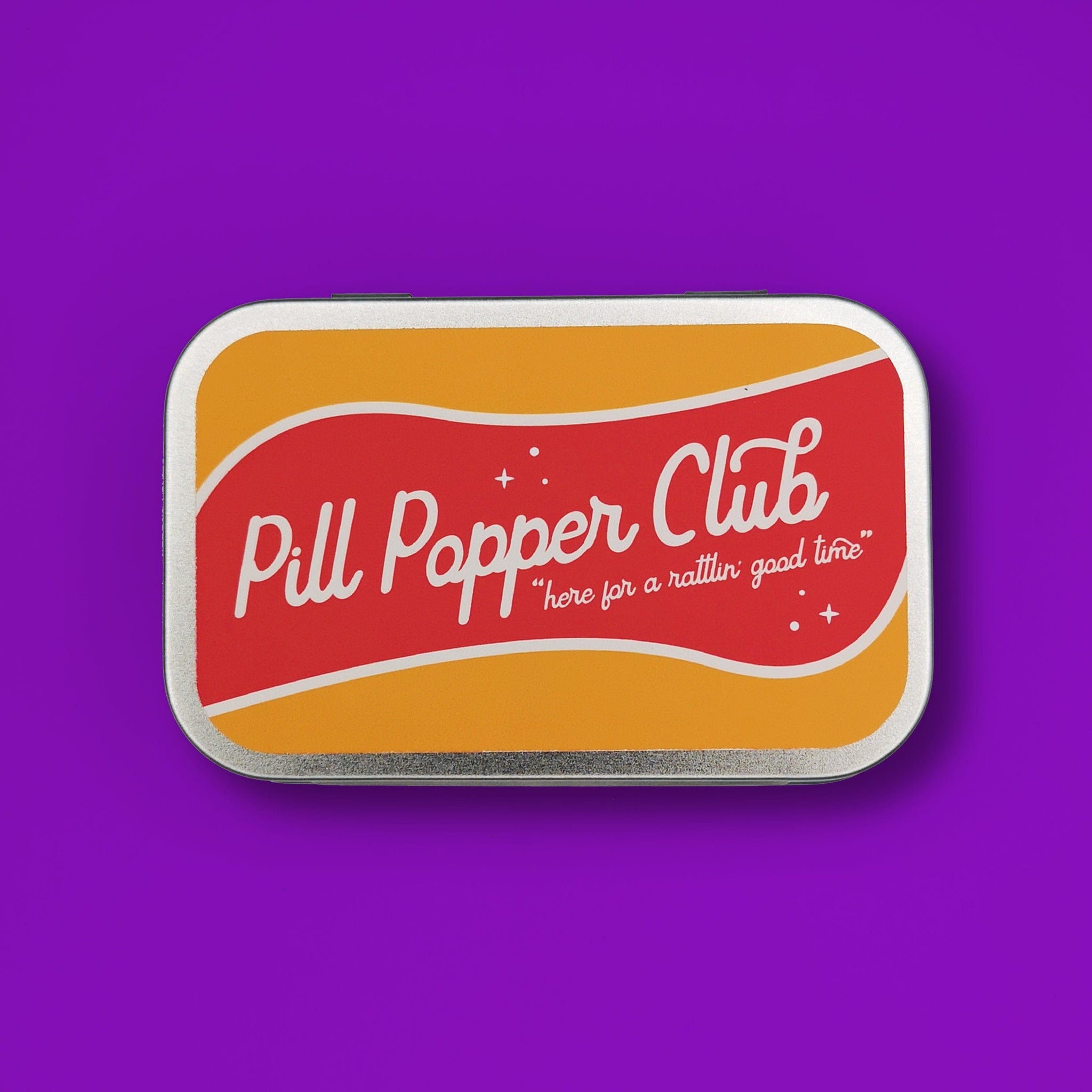 'Pill Popper Club' tin