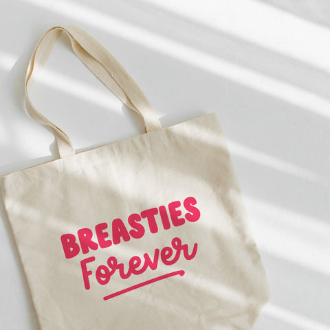 Breasties Forever tote bag