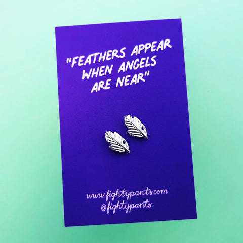 "Feathers Appear..." earrings