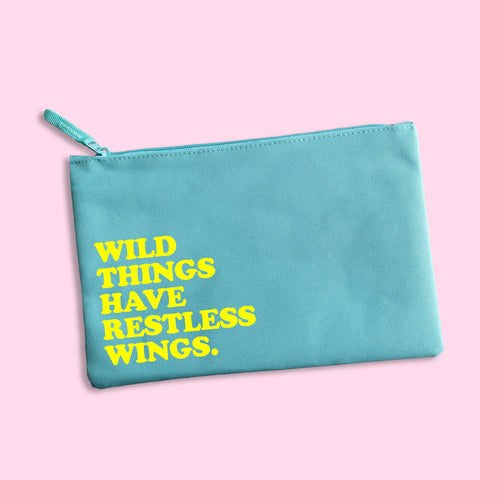 Wild Things Have Restless Wings Passport Travel Wallet