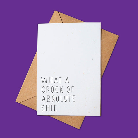 Crock of Shit Card